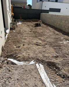 Photo de galerie - Préparation pour pose de synthétique