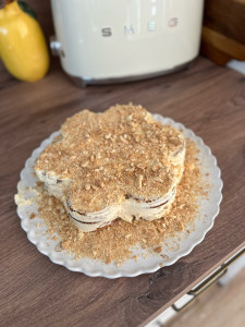 Photo de galerie - Gâteau portugais : gâteux au biscuit et café 