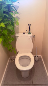 Photo de galerie - Rénovation d’un WC classique sol par un WC suspendu 1/2