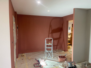 Photo de galerie - Peinture murale couleur terracotta