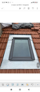 Photo de galerie - Hébergement en zinc sur velux 