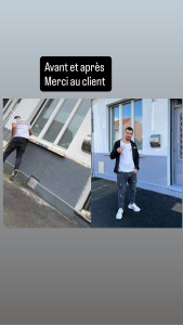 Photo de galerie - Ponçage + peinture fini merci au client 