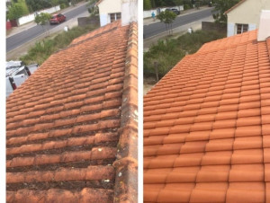 Photo de galerie - Réalisation d’un démo versages, puis traitement sur Toiture plus hydrofuge