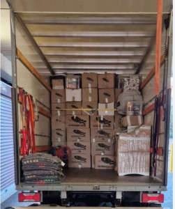 Photo de galerie - Agencement de marchandises dans le véhicule 