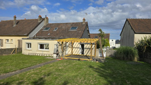 Photo de galerie - Structure d’une terrasse couverte 