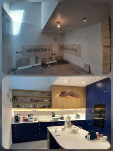 Photo de galerie - Remise aux normes cuisines
spots 
lustres
prises
vmc