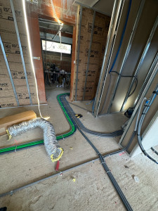 Photo de galerie - Tirage de tube sur maison neuve 