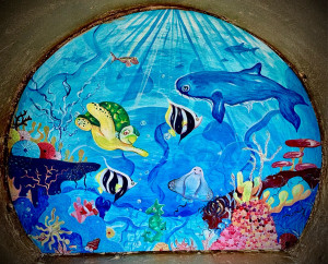 Photo de galerie - Fresque pour un parc d’attraction pour enfants