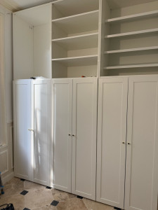 Photo de galerie - Pose grand dressing sur mesure 