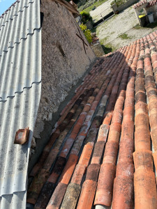 Photo de galerie - Pose fibro ciment et tuile 