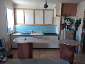 Photo de galerie - Je pose des cuisines ... dont des artistiques ...