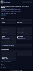 Photo de galerie - Site web Seb-Sys