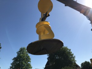 Photo de galerie - Décèlement d’une sculpture de 7 tonnes pour un transport 