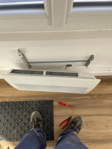Photo de galerie - Pose de convecteur 