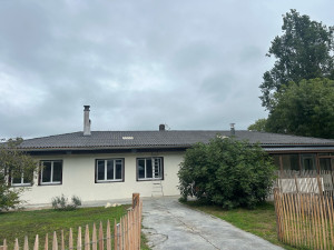 Photo de galerie - Peinture façade et toiture sur tôle Fibrociment 