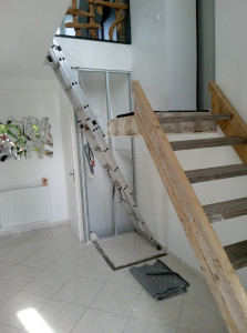 Photo de galerie - Dépose escalier et remise en état des murs 