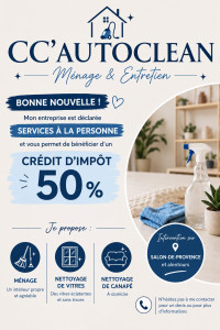 Photo de galerie - Flyer ménage / vitres 