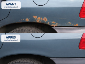 Photo de galerie - Réparation des pièces rouillées d'une voiture