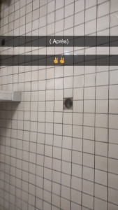 Photo de galerie - Sol après nettoyage pour un magasin bricolage 