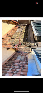 Photo de galerie - Petite rénovation d’une toiture sur la commune de Marseille