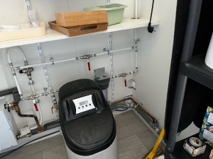 Photo de galerie - Installation d’un adoucisseur d’eau avec by-pass + machine à vapeur pour un Hammam