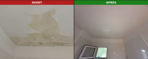 Photo de galerie - Traitement professionnel de l'humidité et des moisissures dans vos salles de bain à Grasse. Rénovation complète pour un intérieur sain. Devis gratuit !