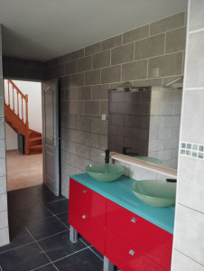 Photo de galerie - Pose meuble salle de bain 