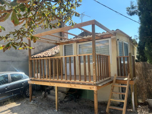 Photo de galerie - Création de pergola sur mesure