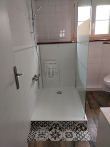 Photo de galerie - Rénovation baignoire en douche ( Après)