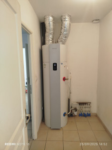 Photo de galerie - REMPLACEMENT D’UN CHAUFFE EAU THERMODYNAMIQUE (SAUJON)