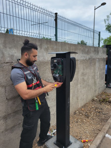 Photo de galerie - Installation borne de recharge 7.4 kw