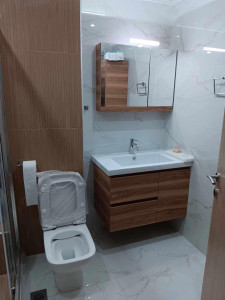 Photo de galerie - Pose des carreaux et des equipements sanitaires 