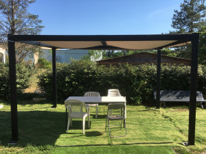 Photo de galerie - Réalisation pergola fabriquée 3*4 m