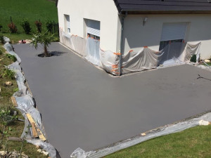 Photo de galerie - Dalle terminé, client, satisfait