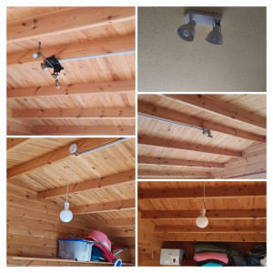 Photo de galerie - Ramplacement de luminaire dans un garage et une cuisine 