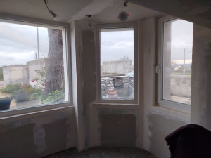 Photo de galerie - Pose de bande et enduit en cour