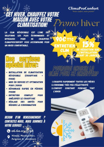 Photo de galerie - Profitez de notre offre à -15% sur tous les devis et 90 euros pour l’entretien de votre clim!