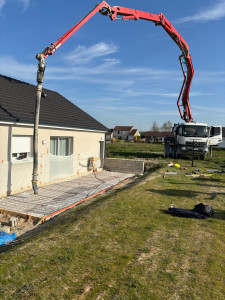 Photo de galerie - Couler de dalle de béton 