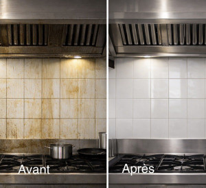 Photo de galerie - Remise en état d'une hotte de cuisine restaurant 