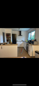 Photo de galerie - Rénovation totale d un cuisine ( plomberie , tableau électrique , mur , pose de cuisine ) 