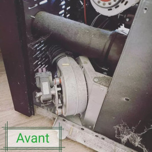 Photo de galerie - Recherche de panne et nettoyage complet jusqu'a la cheminée. changement de la bougie d'allumage qui était en défaut, remontage et nettoyage extérieur 