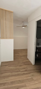 Photo de galerie - Placo/Bande de placo/Peinture/Pose parquet/
Fixations clostra /Rénovation Salle de bain/Électricité générale 