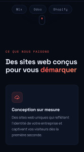 Photo de galerie - Création site internet