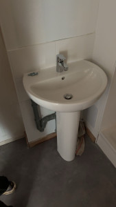 Photo de galerie - Pose lavabo