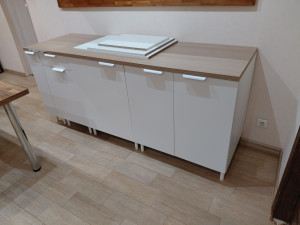 Photo de galerie - Montage caissons de cuisine avec plan de travail 