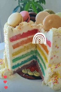 Photo de galerie - Rainbow cake