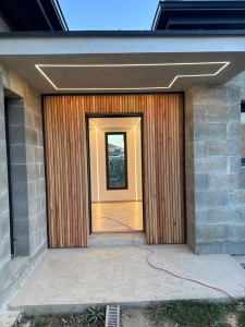 Photo de galerie - PROFIL LED ALUMINIUM ENCASTRÉ DANS LE BETON ET DU PLACO