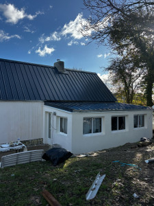 Photo de galerie - Pose bac acier 