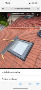 Photo de galerie - Installation d’une fenêtre de toit ( velux )