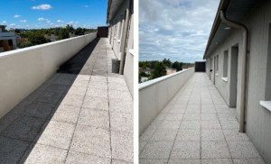Photo de galerie - Nettoyage  terrasse extérieure 